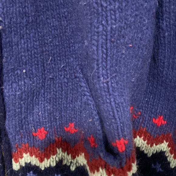 🧸 Vintage Tejidos Imalaya 100% Wool Sweater Zip Up Jacket 🧸 - Picture 3 of 5